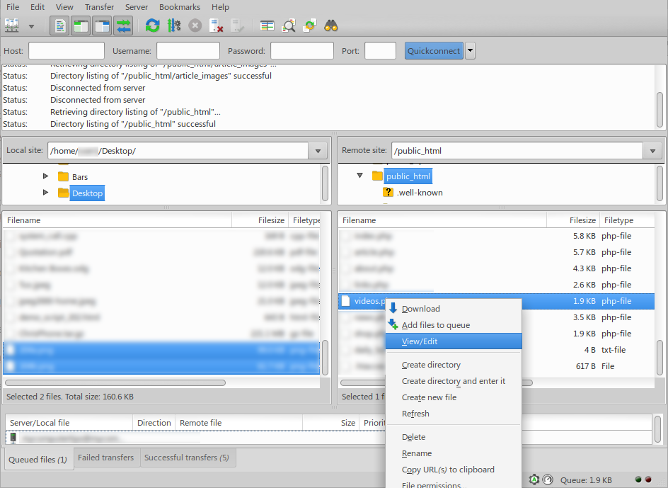 filezilla linux client settings filezilla linux client settings